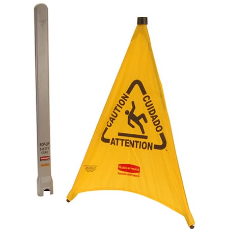 Rubbermaid Cone, Safety , Pop-Up, 30" 9S01